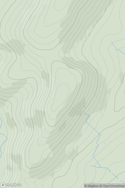 Thumbnail image for Patie's Hill showing contour plot for surrounding peak