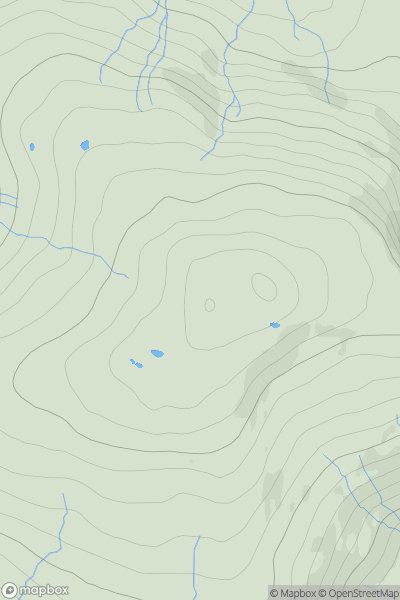 Thumbnail image for Sidhean na Raplaich (Sithean na Raplaich) showing contour plot for surrounding peak