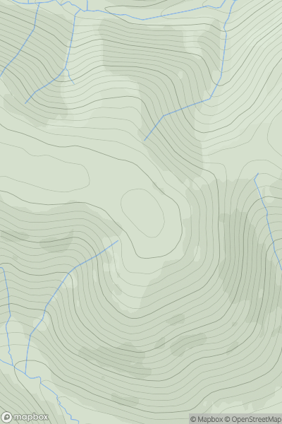 Thumbnail image for Great Muir showing contour plot for surrounding peak
