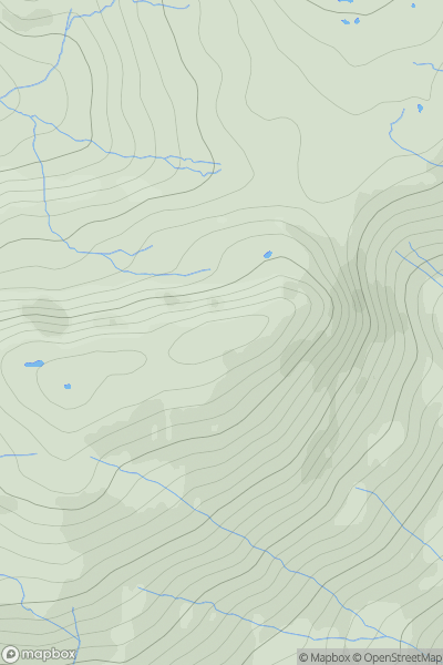 Thumbnail image for An Sleaghach showing contour plot for surrounding peak