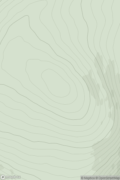 Thumbnail image for Meall a' Mhuic showing contour plot for surrounding peak