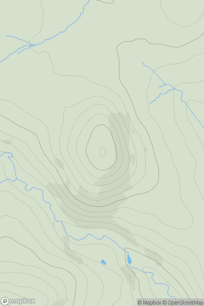 Thumbnail image for Muckle Knock showing contour plot for surrounding peak