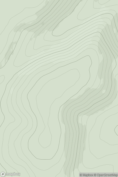 Thumbnail image for Ladshaw Fell showing contour plot for surrounding peak