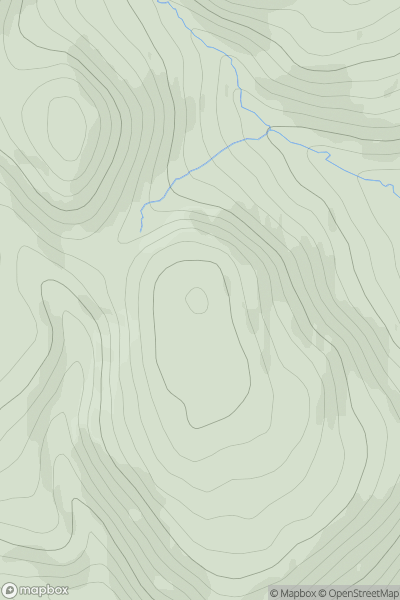 Thumbnail image for Cossars Hill showing contour plot for surrounding peak