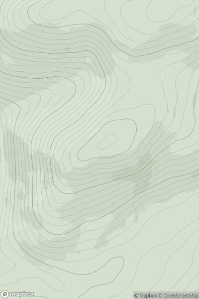 Thumbnail image for Mountcommon Hill showing contour plot for surrounding peak