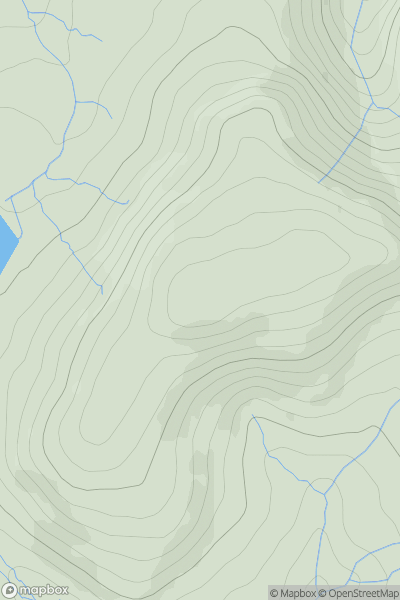 Thumbnail image for Capelaw Hill showing contour plot for surrounding peak