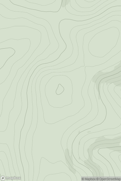 Thumbnail image for Woodbus Fell showing contour plot for surrounding peak