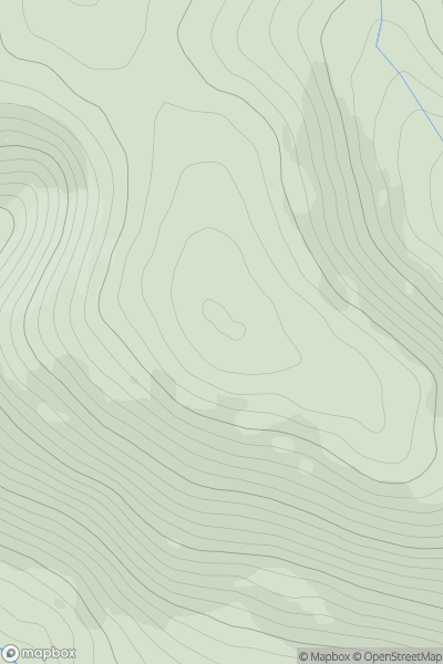 Thumbnail image for Foulshiels Hill showing contour plot for surrounding peak