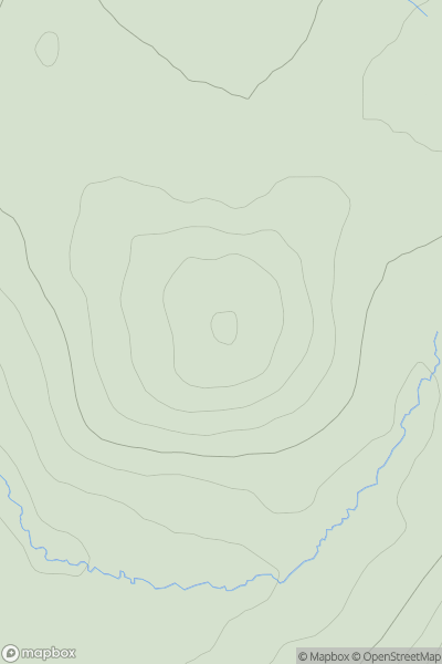 Thumbnail image for Mealowther showing contour plot for surrounding peak