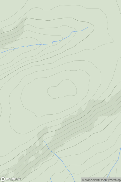 Thumbnail image for Coomb Edge showing contour plot for surrounding peak