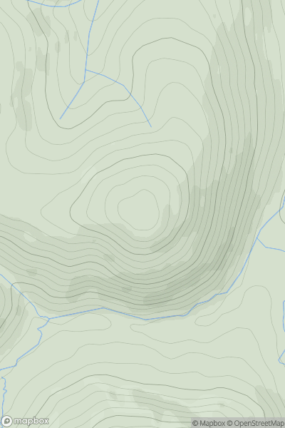 Thumbnail image for Knowe Dod showing contour plot for surrounding peak
