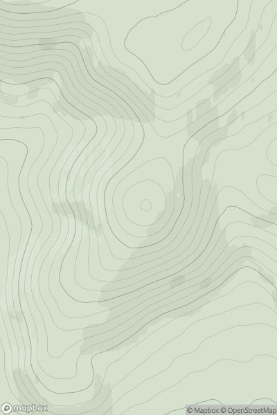 Thumbnail image for Penveny showing contour plot for surrounding peak
