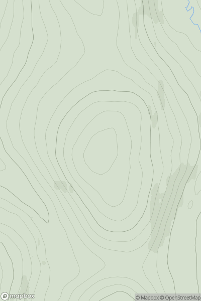 Thumbnail image for Glengonnor Hill showing contour plot for surrounding peak