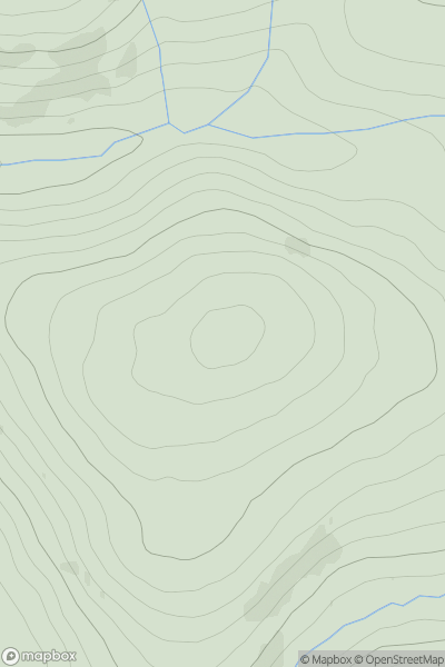 Thumbnail image for Nap Hill showing contour plot for surrounding peak