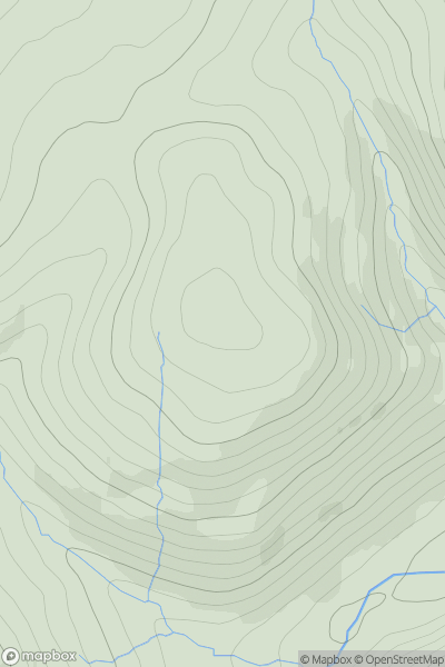 Thumbnail image for Scabcleugh Hill showing contour plot for surrounding peak