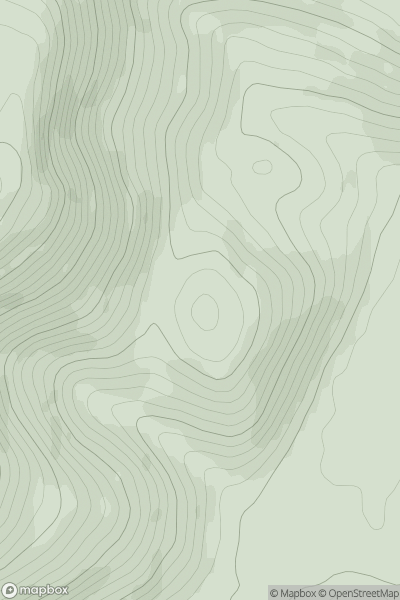 Thumbnail image for Glengary Knowe showing contour plot for surrounding peak