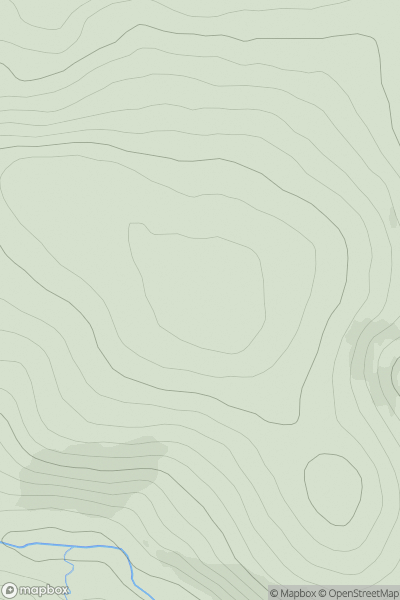Thumbnail image for Penshiel Hill showing contour plot for surrounding peak