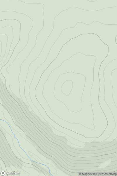 Thumbnail image for Carcant Hill showing contour plot for surrounding peak