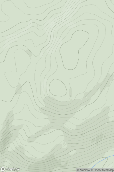 Thumbnail image for Beinn Chapull showing contour plot for surrounding peak