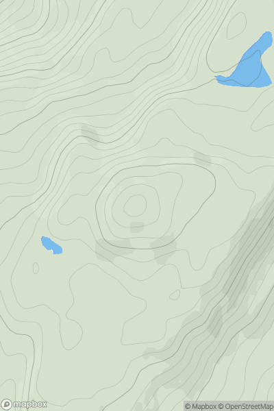 Thumbnail image for Carn Duchara showing contour plot for surrounding peak