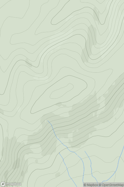 Thumbnail image for Glentenmont Height showing contour plot for surrounding peak