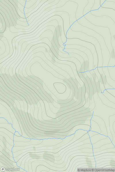 Thumbnail image for Latchly Hill showing contour plot for surrounding peak