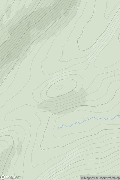 Thumbnail image for Berry Knowe showing contour plot for surrounding peak