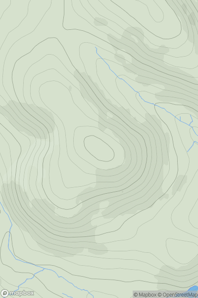 Thumbnail image for Bell's Hill showing contour plot for surrounding peak