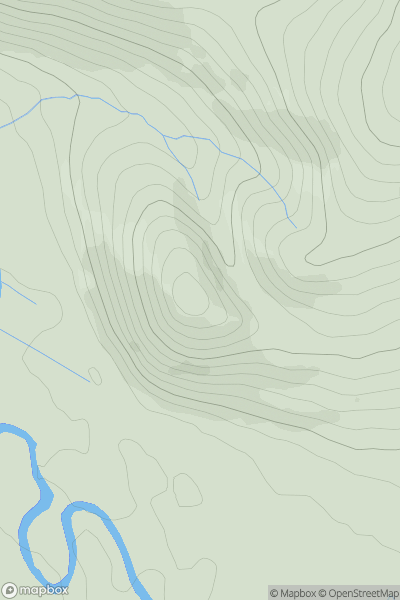 Thumbnail image for Bodsberry Hill showing contour plot for surrounding peak