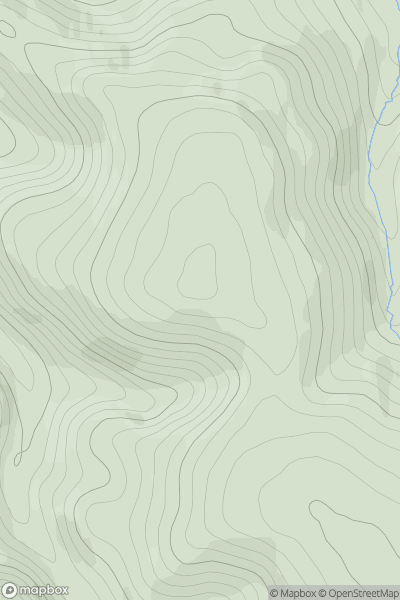 Thumbnail image for Dicks Knowe showing contour plot for surrounding peak