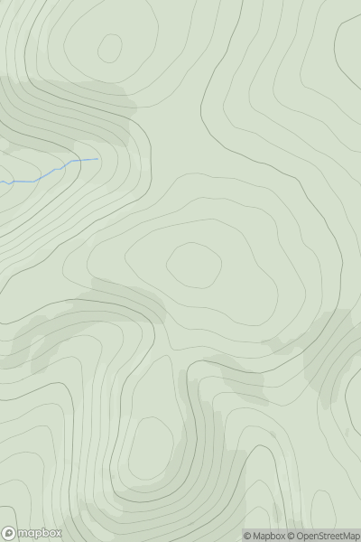 Thumbnail image for Hamildean Hill showing contour plot for surrounding peak