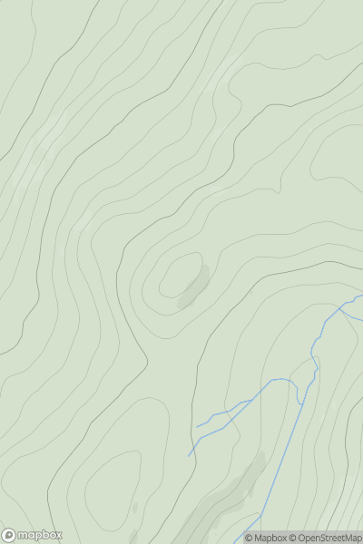 Thumbnail image for Deans Hill showing contour plot for surrounding peak