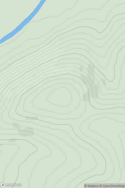 Thumbnail image for Devonshaw Hill showing contour plot for surrounding peak