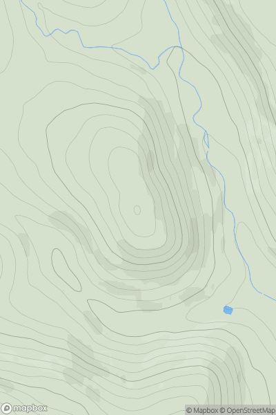 Thumbnail image for Kiddam Hill showing contour plot for surrounding peak