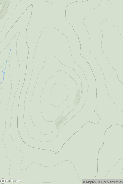 Thumbnail image for Stell Hill showing contour plot for surrounding peak