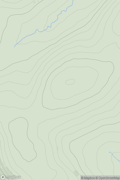 Thumbnail image for Rowantree Hill showing contour plot for surrounding peak