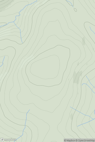 Thumbnail image for Hog Fell showing contour plot for surrounding peak