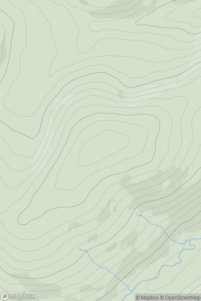 Thumbnail image for Hazelhope Hill showing contour plot for surrounding peak