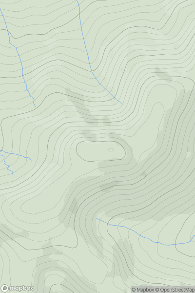Thumbnail image for Wideopen Hill showing contour plot for surrounding peak