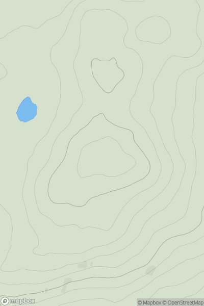 Thumbnail image for Girnwood Hill showing contour plot for surrounding peak