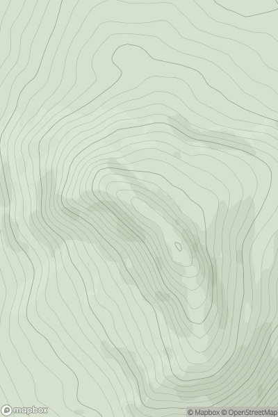 Thumbnail image for Dun Leacainn showing contour plot for surrounding peak