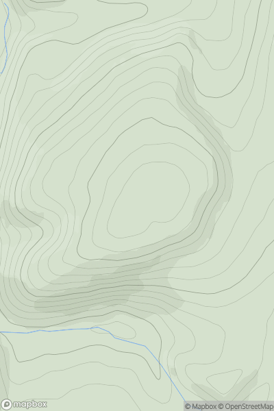 Thumbnail image for Brockie Law showing contour plot for surrounding peak
