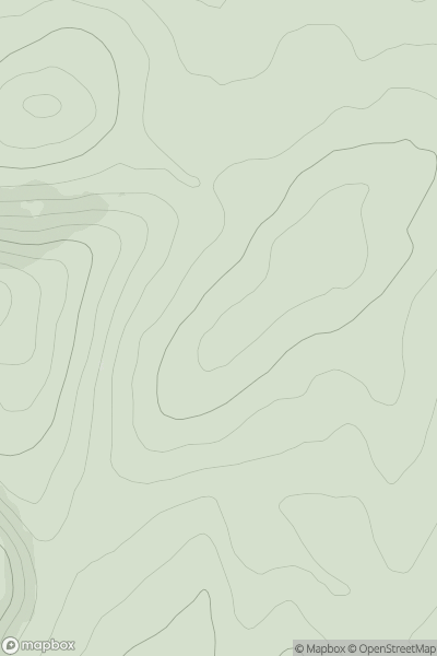 Thumbnail image for Wardmoor Hill showing contour plot for surrounding peak