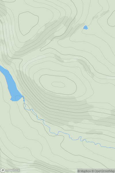 Thumbnail image for Tarcreish showing contour plot for surrounding peak