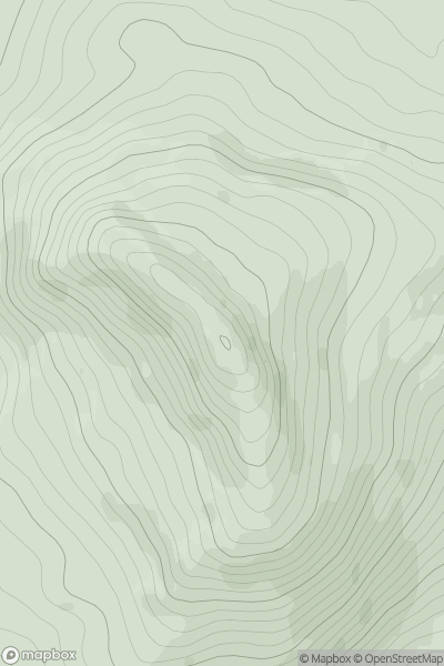 Thumbnail image for Dun Leacainn (old GR) showing contour plot for surrounding peak