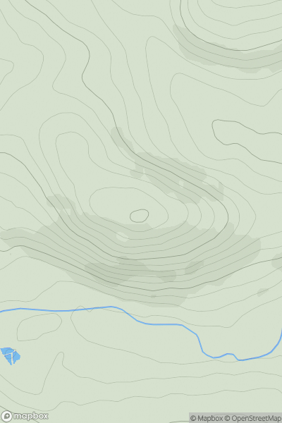Thumbnail image for Feuars Hill showing contour plot for surrounding peak