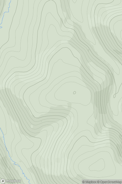 Thumbnail image for Hut Knowe showing contour plot for surrounding peak