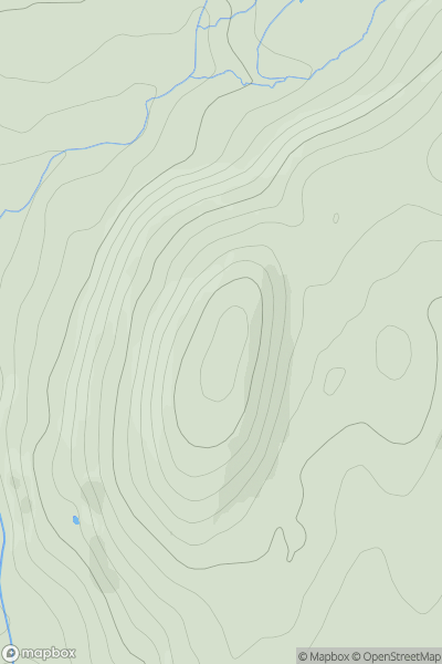 Thumbnail image for Dumfedling Hill showing contour plot for surrounding peak