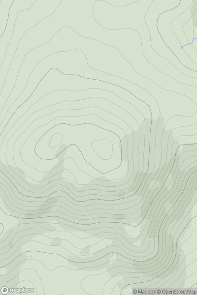 Thumbnail image for Dun Coillich showing contour plot for surrounding peak
