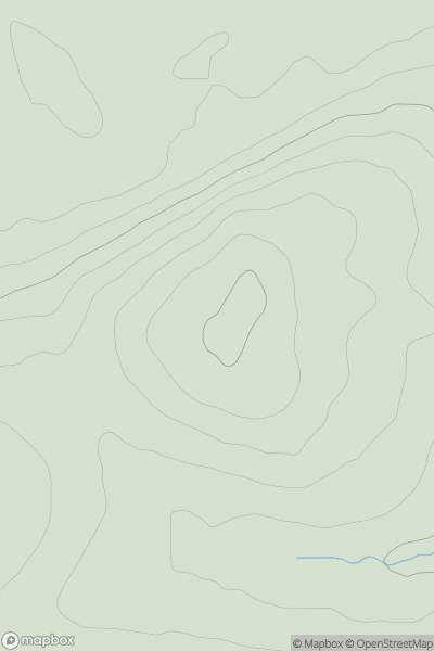 Thumbnail image for Fala Hill showing contour plot for surrounding peak